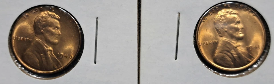 Lot Of 10,Wheat Cent 1940,1941,1942S,1943,1944,1945,1946D,1947,1948D,1949,Unc/BU - Image 3 of 4