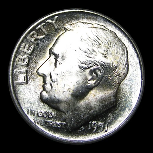 1951-S Roosevelt Dime Silver ---- Gem BU+ Condition Stunning Coin ---- #PP952