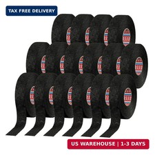 tesa 51608 Noise Damping PET Fleece Automotive Wire Harness Tape, Black, 19mm x
