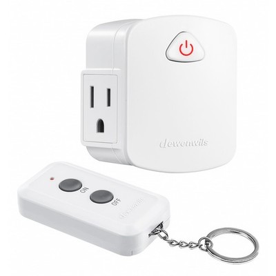 DEWENWILS Indoor Remote Control Outlet, 15A/1875W, 100 FT Long Range, Compact