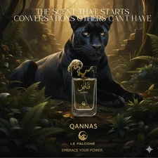 Qannas by Le Falcone Niche Eau de Parfum Cologne Spray for Men 90ML