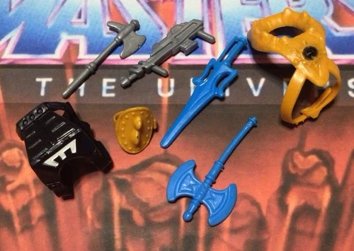 MOTU Weapons Pack Lot (7) 1984 Vintage Masters Of The Universe Mattel 013Z A6