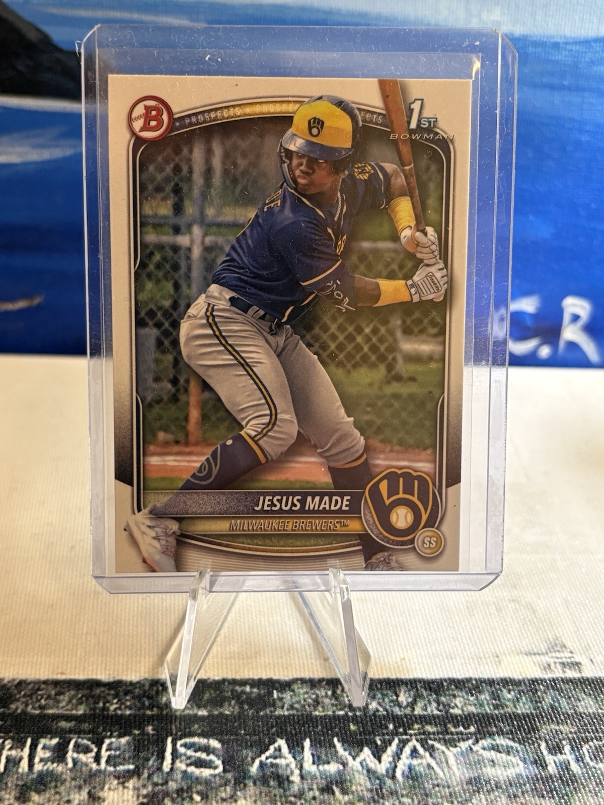 Jesus Made RC-2025 Bowman Prospects 1st Bowman #BP-66 Brewers