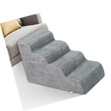 Dog Stairs for Small Dogs - High Density Foam Dog Ramp, Extra Wide Pet Steps ...