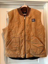 Vintage Key Polar King Mens 2XL Vest Quilted Insulated USA Made Cotton Canvas