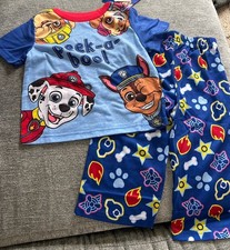 Paw Patrol Peek A Boo Flame Resistant 2 Piece Pajama PJ Set Boys 2T NWT