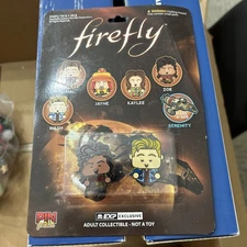 2018 Firefly Pin Pals Pins New Still Sealed Wash and Zoe Collectible Pins