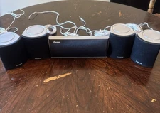 5 Pioneer Speaker Set Center Front & Surround Sound S-FCRW2500 Home Theather Sys