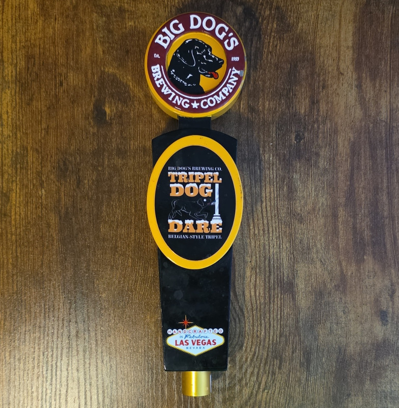 Big Dog's Brewing Company Tripel Dog Dare Beer Tap Handle Knob
