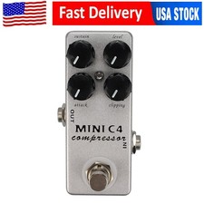 MOSKY MINI C4 Compressor Guitar Effect Pedal Guitar True Bypass Guitar Pedal 9V