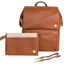 Diaper Bag Backpack with Changing Pad & Stroller Straps - Stylish Unisex Mate...