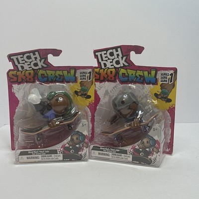 Lot Of 2 TECH DECK SK8 CREW Series 1 Shred Pack Skater Surfer BNIB Thrasher