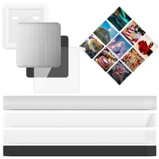 100 Sets 50mm Square Button Parts Fridge Magnet Supplies for Badge Maker Machine