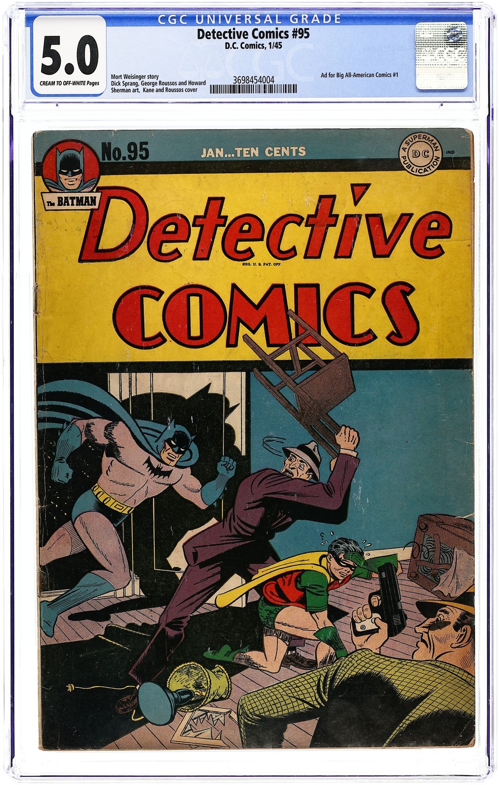 Detective Comics #95 CGC 5.0 1945 3698454004