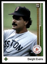 Dwight Evans 1989 Upper Deck #366 Red Sox MLB READ FREE SHIPPING AutographDen