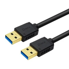 3 ft USB 3.0 Type A Male to Male High Speed Data Cable Black