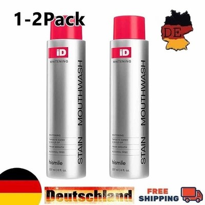 1-2Pack Stain Whitening Mouthwash, Peroxide Rinse, Gunk Removing Mouthwash 237ml