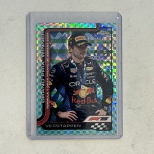 2025 Topps Chrome F1 #102 Max Verstappen Aqua checker Flag Refractor /199