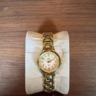 Vintage Timex Indiglo Quartz Womens Watch  Gold Tone