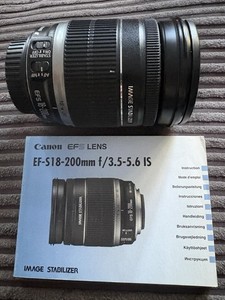 Canon EF-S 18-200mm f/3.5-5.6 IS Zoom Lens Manual Focus 72mm