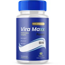 (1 Pack) Vira Maxx for Men Advanced Max Formula Vitamin Supplement 60 Capsules
