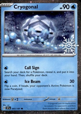 Cryogonal (Holiday Calendar) 047/191 Common - Pokemon LP