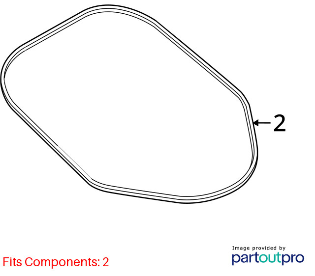 204-2020 BMW i8 I12 Rear Trunk Lid Deck Weather Strip Seal Rubber Gasket OEM