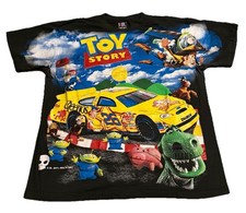 NASCAR Toy Story Pixar Woody Buzz Lightyear AOP Single-Stitch Size XL T-Shirt