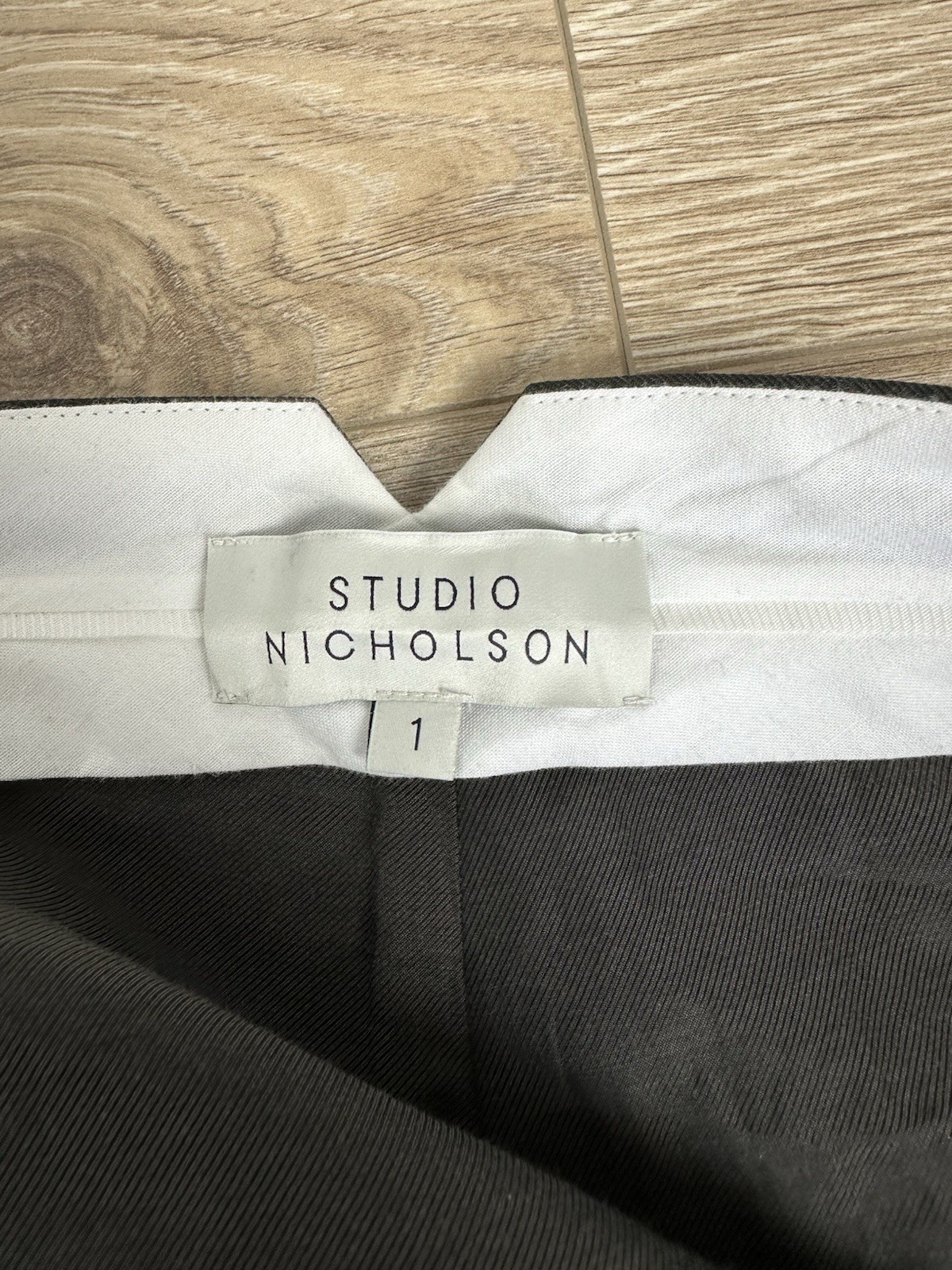 Studio Nicholson Decrease Pants Wool Olive Green … - image 10