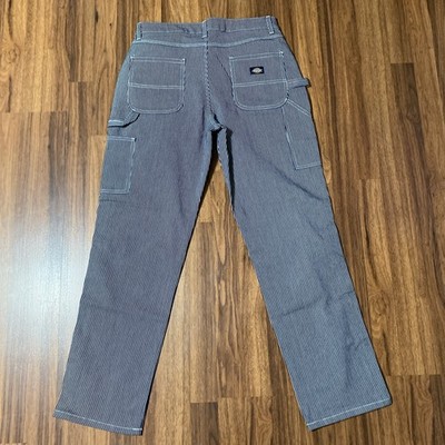 DICKIES Pants 29R (32x31.5) Garyville Hickory Railroad Stripe