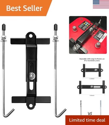 Stainless Steel Adjustable Battery Hold Down for 5.35'' to 7.85'' Wide Batteries