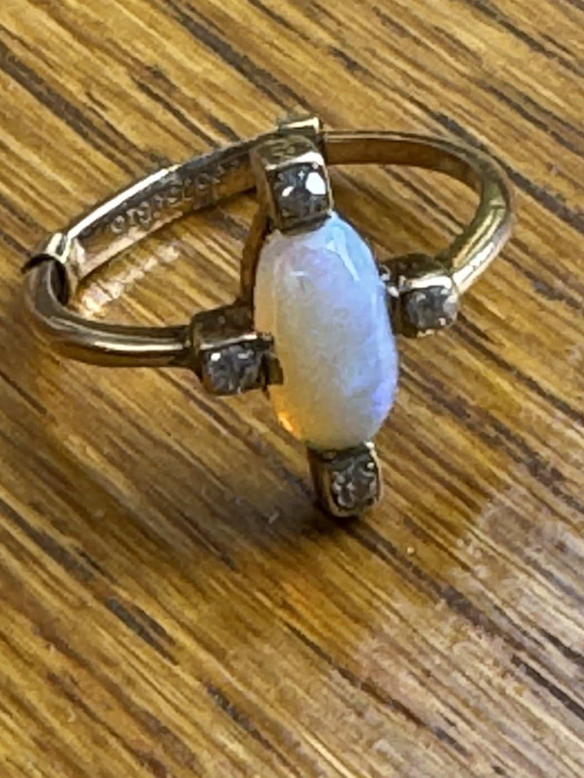 Opal & Diamond Ring