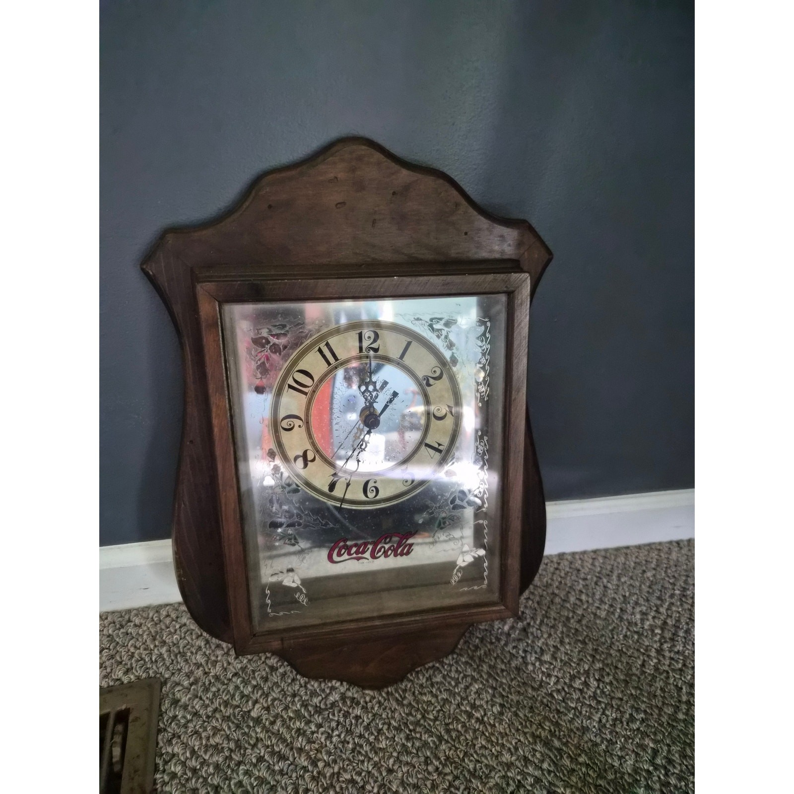 Vintage Coca Cola Wooden Wall Clock - Classic Decor
