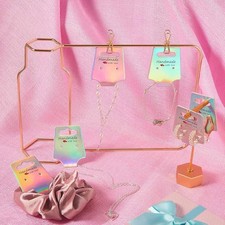 400 Pcs Jewelry Display Cards Holographic Earring Bracelet Necklace Holder Ca...