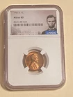 1951 S Lincoln Wheat Cent MS66 RED NGC