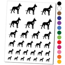 Great Dane Dog with Heart Temporary Tattoo Water Resistant Set