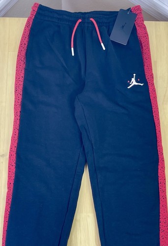 Jordan Air Speckle Red/Black Training Pants - 95B784-023 - Boys Size Large - NWT - Picture 2 of 5
