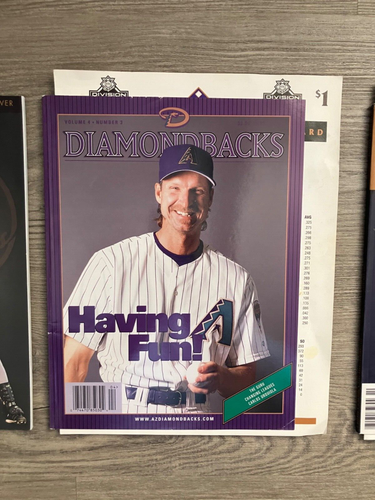3 - 2001/06 AZ Diamondbacks Game Programs/Scorecard Randy Johnson Derek Jeter - Picture 5 of 17