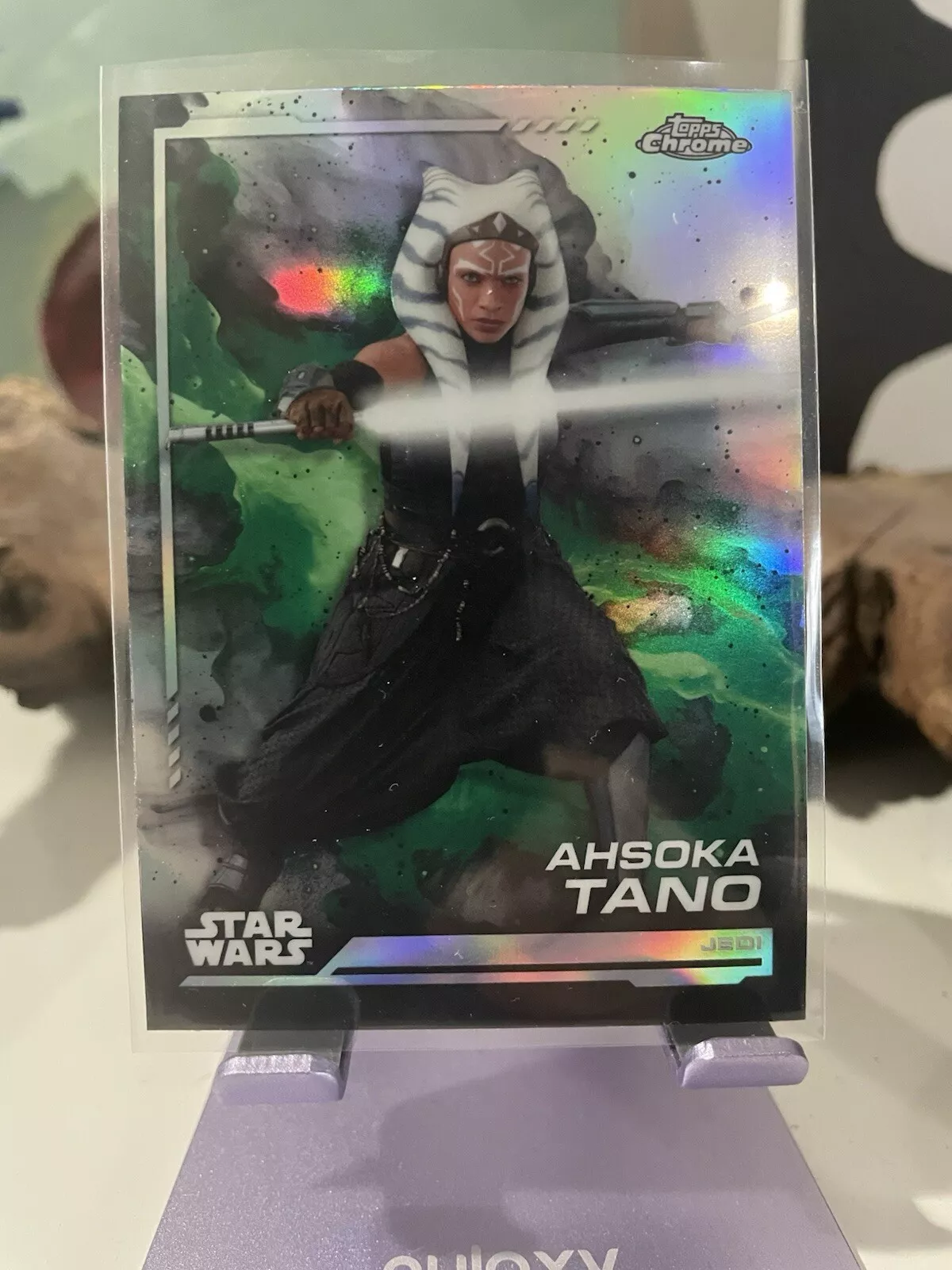 2024 Topps Chrome Star Wars #1 Ahsoka Tano Rainbow Refractor