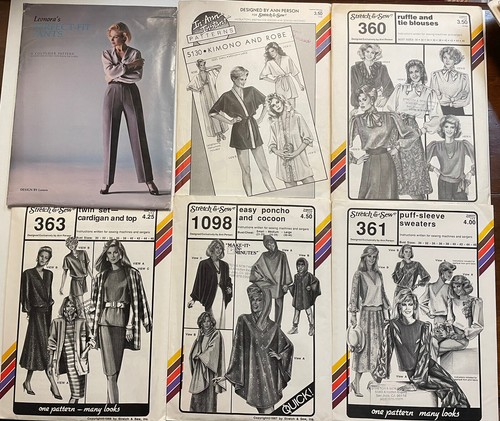 Vintage 80's Stretch and Sew Patterns by Ann Person 1980's Adult Woman Lot 12 - Picture 2 of 8