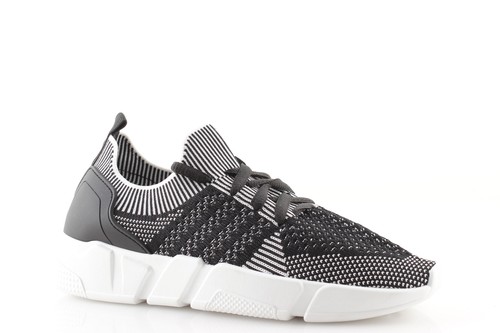 scarpe donna sportive Sneakers calzino basse estive comode slip on nere |  eBay