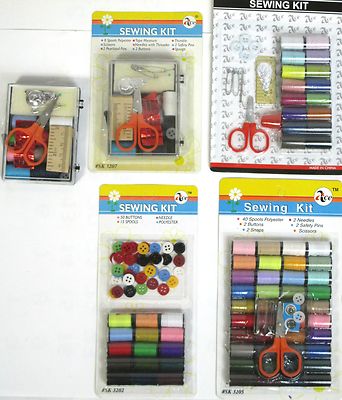 LOT OF 2 PACK--VARIOUS DESIGN SEWING KIT, ART & CRAFT  NEEDLE  THREAD