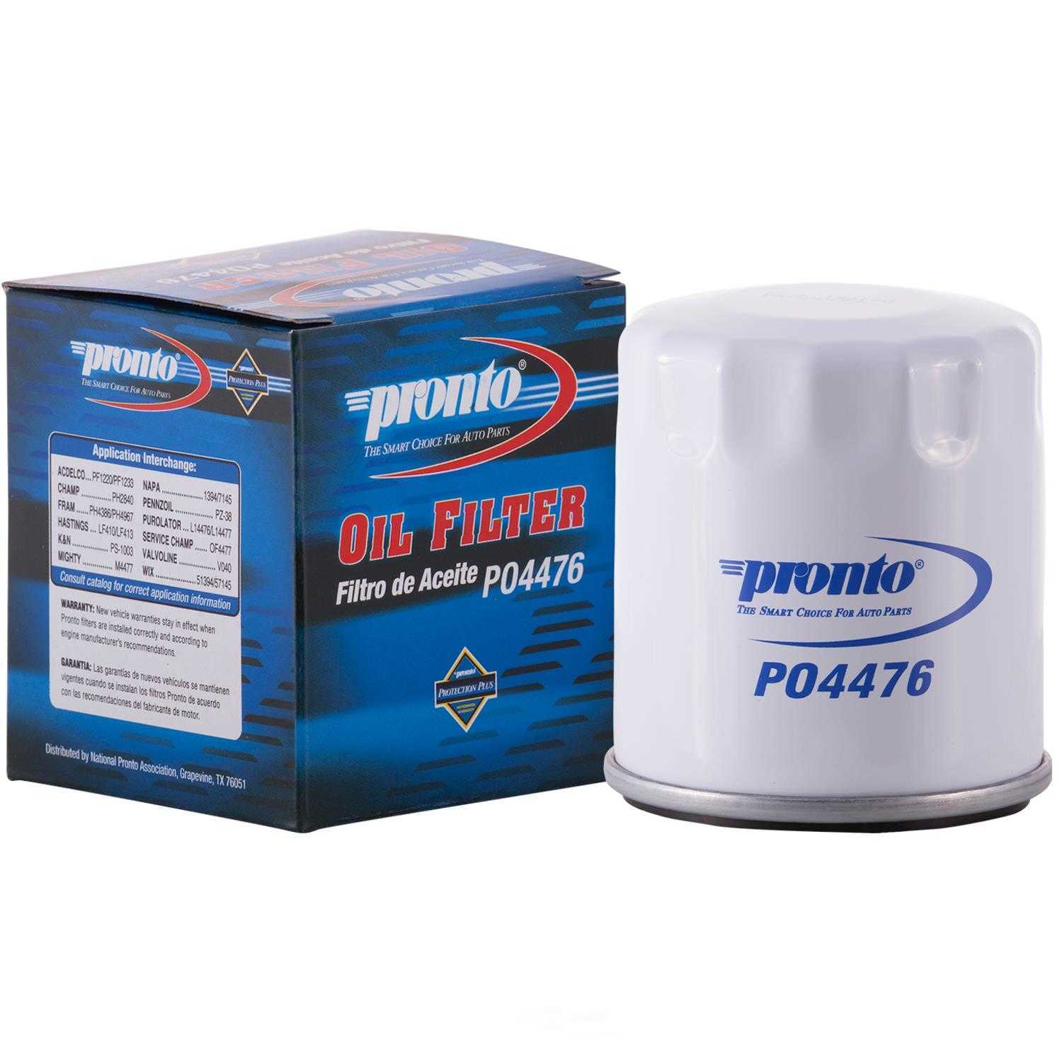 Oil Filter  Pronto/Filters/IDUSA  PO4476