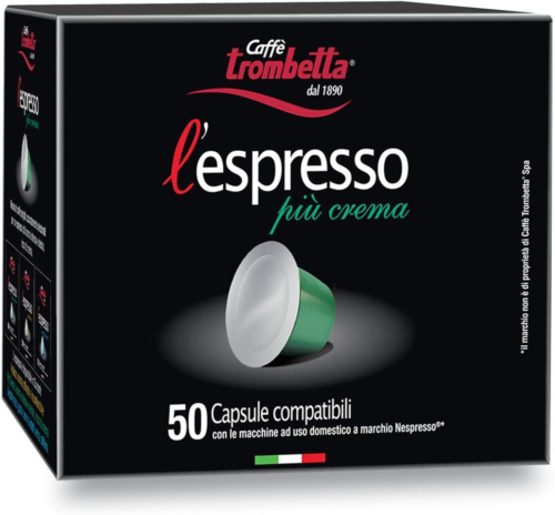 L'Espresso Capsule Compatibili Nespresso, Più Crema, 50 Capsule - Foto 1 di 5