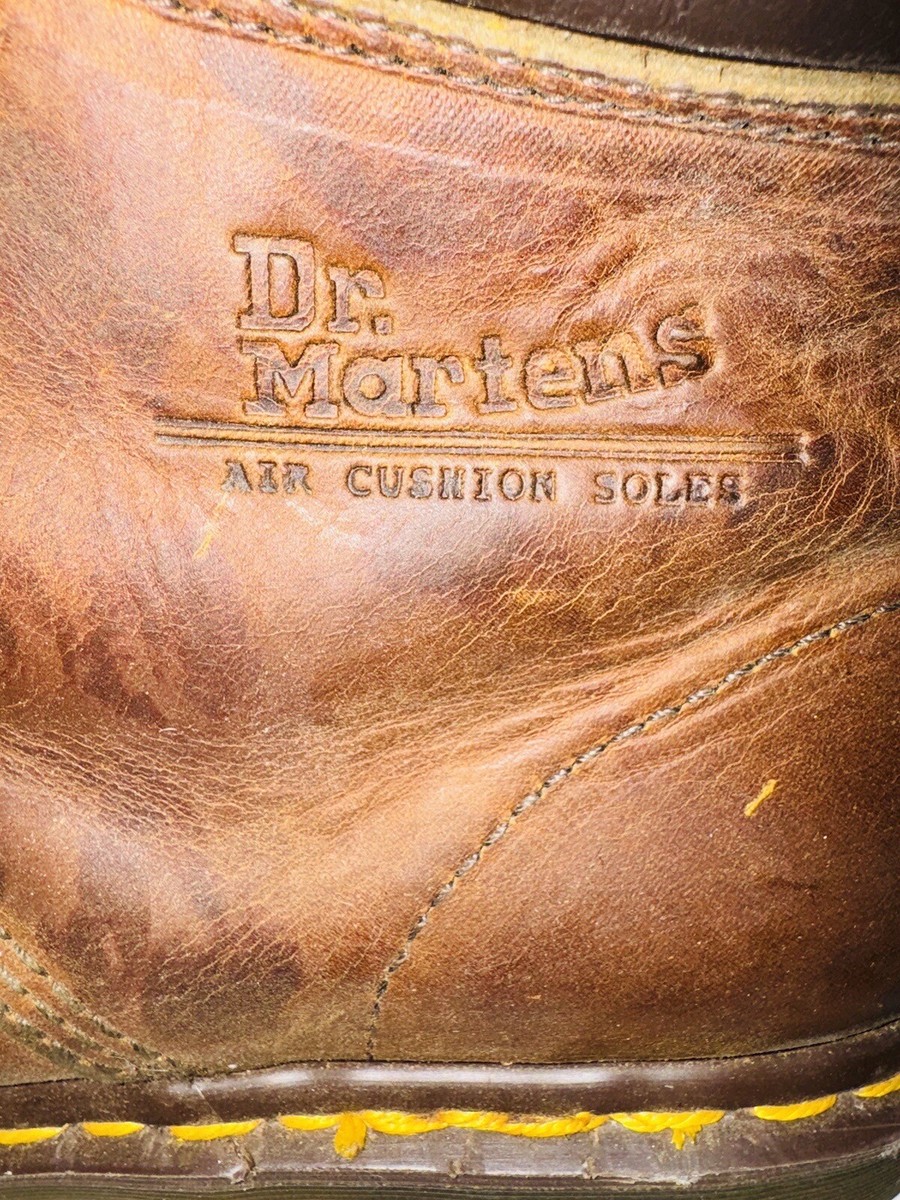Rare Original Doc Dr. Martens Air Cushion Sole Leather Boots Made
