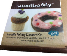 Liquidation Sale.  Woolbuddy Needle Felting Dessert Kit Donut & Cupcake New