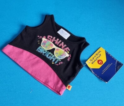 T-Shirt Build A Bear T1  Shine Hell Tank Top brandneu mit Etikett Geburtstag GESCHENK selten 2014 