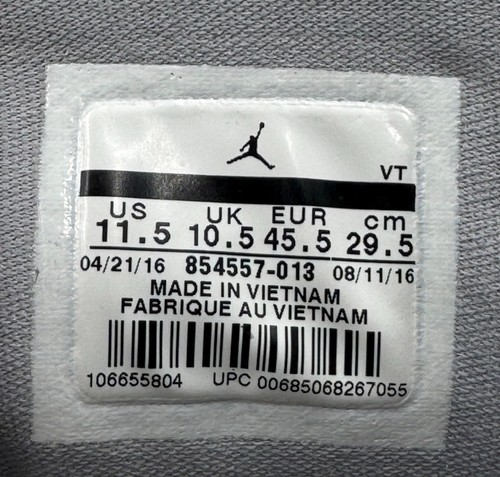 Size 11.5 - Jordan J23 Wolf Grey - 854557-013 - Picture 8 of 9