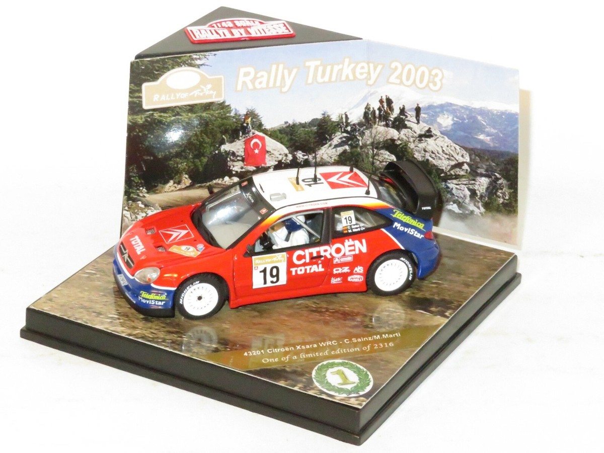 1/43 Citroën Xsara WRC #19 Rallye Turquie 2003 Sainz IXO Models ref: AMC009483