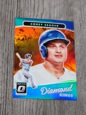 COREY SEAGER 2017 OPTIC ORANGE PRIZM DIAMOND KINGS CARD 14.#121/199. WS MVP.